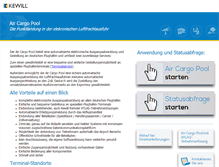Tablet Screenshot of aircargopool.de